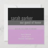 Invitations de fête du 30e anniversaire {Purple} (Dos)