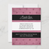 Invitations de fête du 30e anniversaire (rose) (Dos)