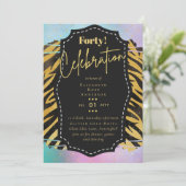 Invitations de fête du 40e anniversaire Parties sc (Debout devant)
