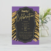Invitations de fête du 40e anniversaire Parties sc (Debout devant)