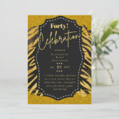 Invitations de fête du 40e anniversaire Parties sc (Debout devant)