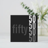 Invitations de fête du 50e anniversaire (Debout devant)