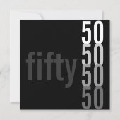 Invitations de fête du 50e anniversaire (Devant)