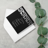 Invitations de fête du 50e anniversaire