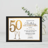 Invitations de fête du 50e anniversaire (Debout devant)