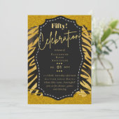 Invitations de fête du 50e anniversaire Parties sc (Debout devant)