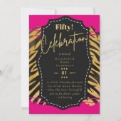 Invitations de fête du 50e anniversaire Parties sc (Devant)