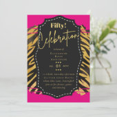 Invitations de fête du 50e anniversaire Parties sc (Debout devant)