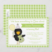 Invitations de fête du 5e anniversaire Crow d'anni (Devant / Derrière)