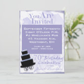 Invitations de fête du 70e anniversaire (Debout devant)