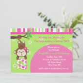 Invitations de fête du singe 2e anniversaire (Debout devant)