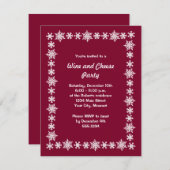 Invitations de fête du vin et du fromage (Devant / Derrière)