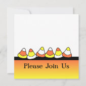 Invitations de fête Halloween Candy Corntini (Dos)