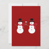 Invitations de fête mignonnes de fête de Noël de (Dos)