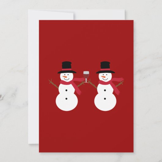 Invitations de fête mignonnes de fête de Noël de (Dos)