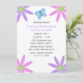 Invitations de fête papillon (Debout devant)