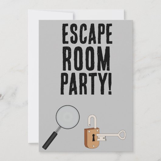 Invitations de fête personnalisées pour salle d'év (Devant)