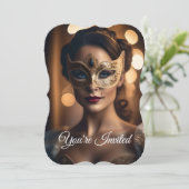 Invitations de fête - Thème Mardi Gras (Debout devant)