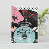 Invitations de fêtes à thème des années 50 (Debout devant)