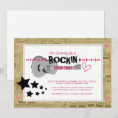 Invitations de fêtes Anniversaires de enfants Rock (Devant / Derrière)