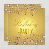 Invitations de Fêtes, bulles de champagne (Devant / Derrière)