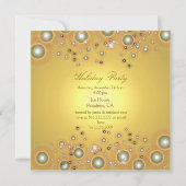 Invitations de Fêtes, bulles de champagne (Dos)