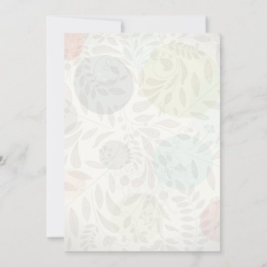 Invitations de fêtes de 30e anniversaire aux flore (Dos)