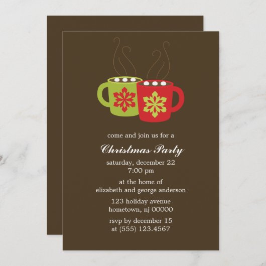Invitations de Fêtes de Choca (Devant / Derrière)