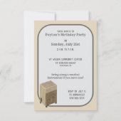 Invitations de fêtes de tambour Cajon personnalisé (Dos)