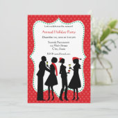 Invitations de fêtes de vacances (Debout devant)