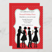 Invitations de fêtes de vacances (Devant / Derrière)