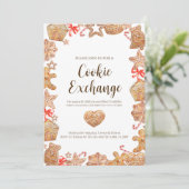 Invitations de Fêtes d'échange de cookies (Debout devant)