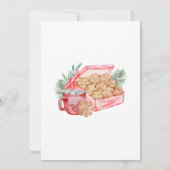 Invitations de Fêtes d'échange de cookies (Dos)