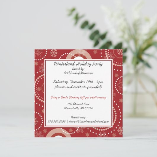 Invitations de fêtes d'entreprise (Debout devant)