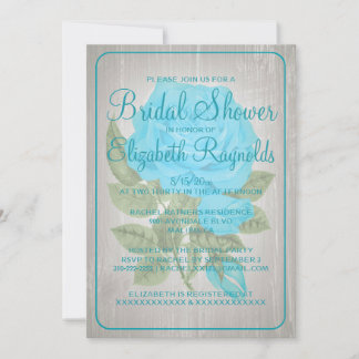 Invitations de Fêtes des mariées florales rustique