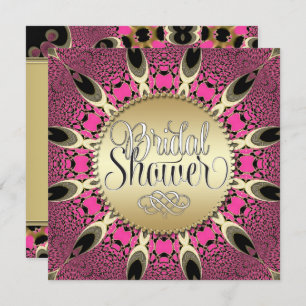 Invitations de Fêtes des mariées funky Peacock Ros