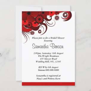 Invitations de Fêtes des mariées Mariages florales