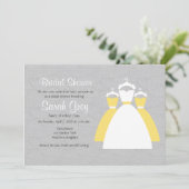 Invitations De Fêtes des mariées Personnalisées Gr (Debout devant)