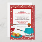 Invitations de Fêtes Fondue (Devant / Derrière)