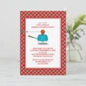 Invitations de Fêtes Fondue (Debout devant)