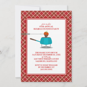 Invitations de Fêtes Fondue