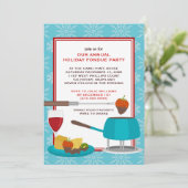 Invitations de Fêtes Fondue (Debout devant)