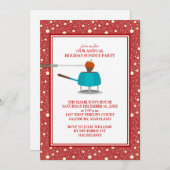 Invitations de Fêtes Fondue (Devant / Derrière)
