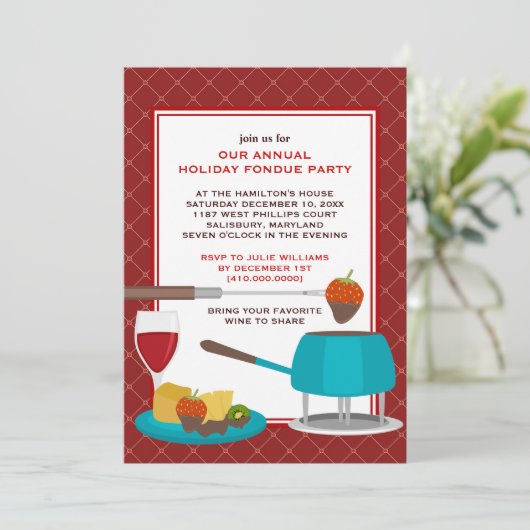 Invitations de Fêtes Fondues (Debout devant)