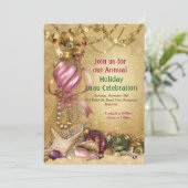 Invitations de Fêtes Luau Beach (Debout devant)