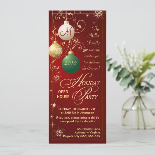 Invitations de fêtes - Open House (Debout devant)