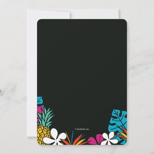 Invitations de fêtes tropicales (Dos)