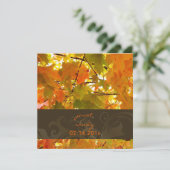 Invitations de Feuilles/mariages de automne d'érab (Debout devant)