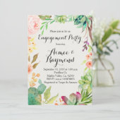 Invitations de Fiançailles Cactus (Debout devant)