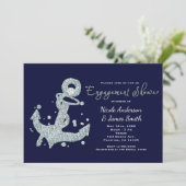 Invitations de FIANÇAILLES d'Ancre de diamant naut (Debout devant)